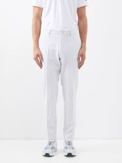 J.Lindeberg Active Argyle-print Recycled-fibre Golf Trousers