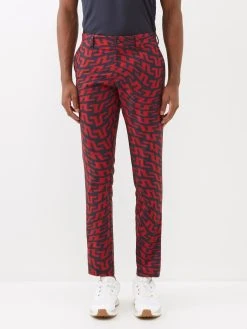 J.Lindeberg Princeton Logo-print Technical-twill Golf Trousers