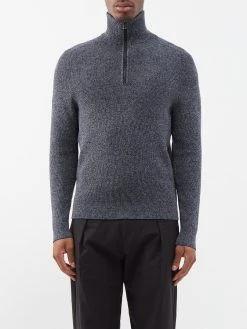 Bogner Lennard Ribbed-knit Cotton-blend Sweater
