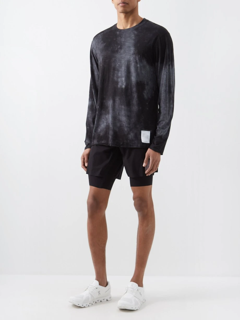 Satisfy CloudMerino Tie-dye Merino Long-sleeved T-shirt 4 Satisfy CloudMerino Tie-dye Merino Long-sleeved T-shirt – Image 2