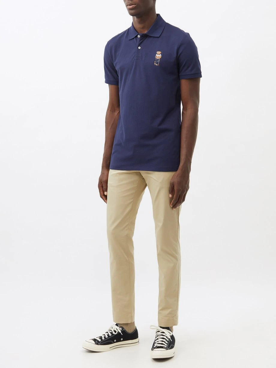 Polo Ralph Lauren Bear-embroidered Cotton-blend Jersey Polo Shirt 4 Polo Ralph Lauren Bear-embroidered Cotton-blend Jersey Polo Shirt – Image 2