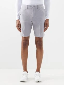 J.Lindeberg Eloy Pleated Recycled-blend Twill Shorts