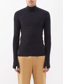 ZEGNA High-neck Jersey Long-sleeved T-shirt