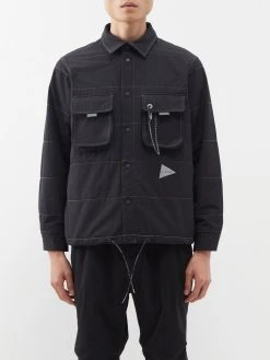 And Wander Alpha Quilted-shell Shirt Jacket