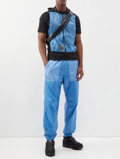 Moncler Grenoble Two-in-one Technical Mesh And Jersey T-shirt -MONCLER Boutique 920 1288