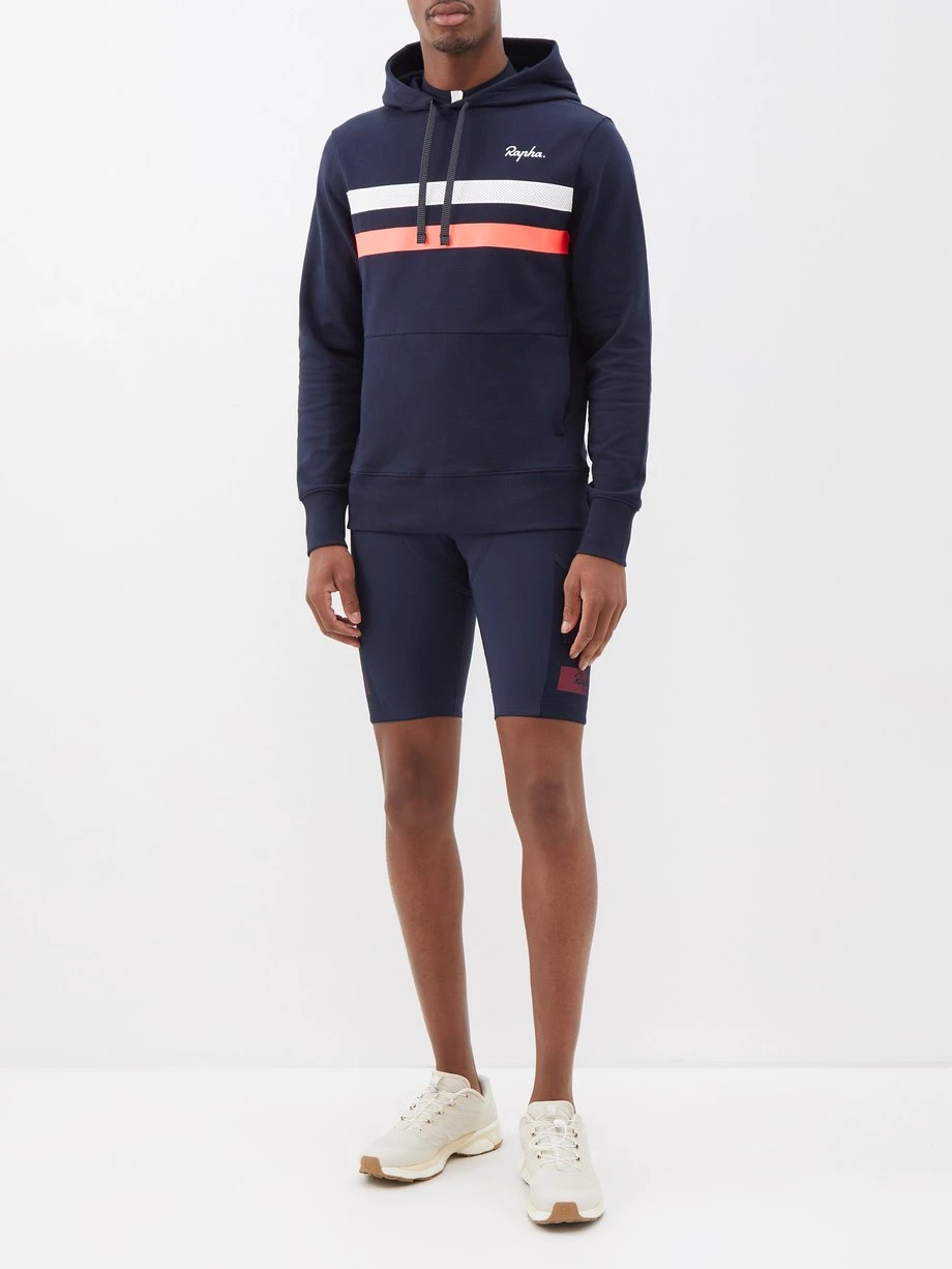 Rapha Brevet Striped Cotton-jersey Hoodie 4 Rapha Brevet Striped Cotton-jersey Hoodie – Image 2