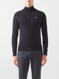 J.Lindeberg Kian Half-zip Wool Golf Sweater