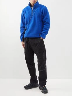 Ostrya Bluebird High-neck Fleece Sweatshirt -MONCLER Boutique 920 1663