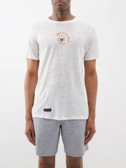 District Vision Sukha Sri Chinmoy Hemp-jersey T-shirt