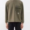 And Wander Logo-print Flap-pocket Jersey Sweatshirt -MONCLER Boutique 920 1695