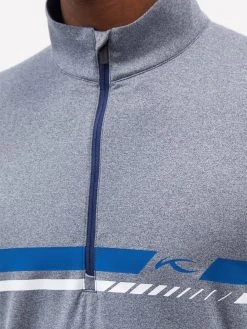 KJUS Striped Half-zip Mid-layer Jersey Top -MONCLER Boutique 920 1709