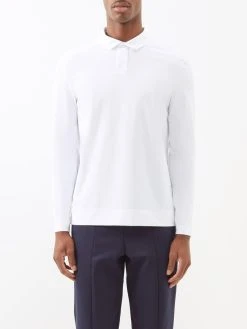 Jacques Technical-knit Tennis Polo Top