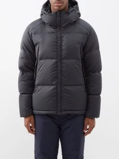Snow Peak Hooded Quilted Down Coat