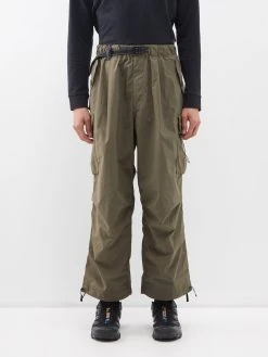 And Wander Technical Oversized Cargo Trousers