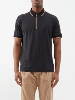 Bogner Cody Technical-jersey Zip Polo Shirt