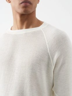 Satisfy CloudMerino Waffle-knit Long-sleeved T-shirt -MONCLER Boutique 920 2096