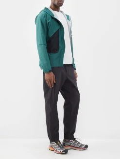 GOLDWIN Logo-print Technical-nylon Hooded Jacket -MONCLER Boutique 920 2107