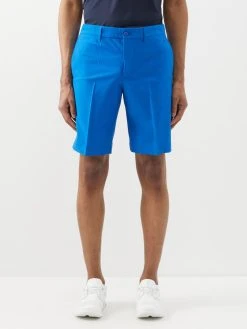 J.Lindeberg Eloy Pleated Recycled-blend Twill Shorts