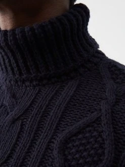Fusalp Billie Cable-knit Roll-neck Wool-blend Sweater -MONCLER Boutique 920 2174