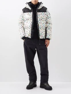 Moncler Grenoble Mazod Printed Down Hooded Ski Jacket -MONCLER Boutique 920 2182