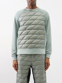 Holden Crew-neck Quilted Down Sweater