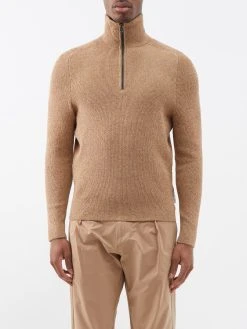 Bogner Lennard Ribbed-knit Cotton-blend Sweater