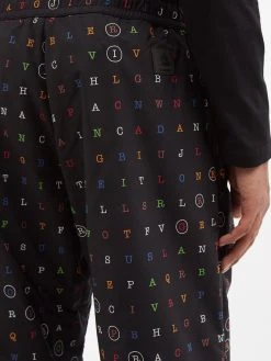 Moncler Grenoble X Naj-Oleari Letter-print Ski Trousers -MONCLER Boutique 920 389