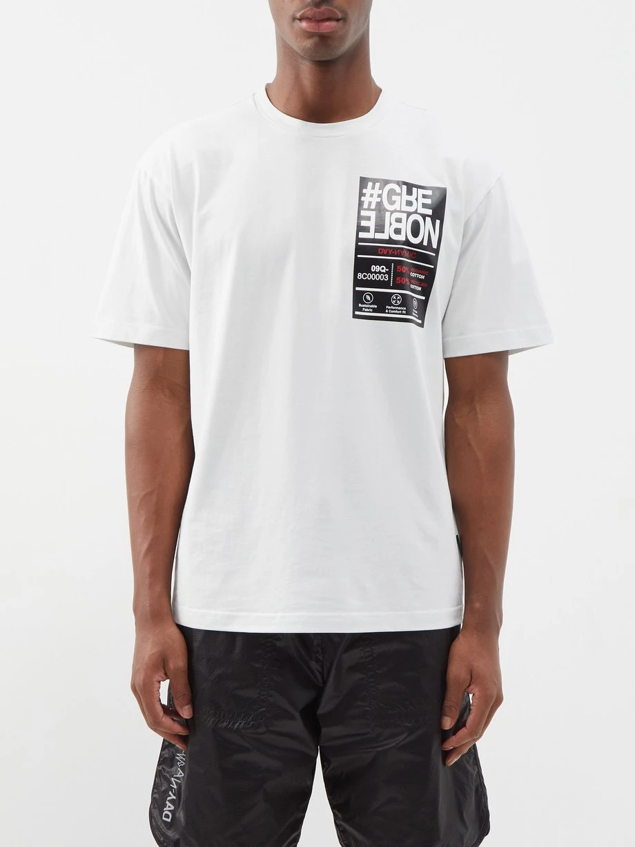 Moncler Grenoble Logo-print Organic Cotton-blend Jersey T-shirt 3 Moncler Grenoble Logo-print Organic Cotton-blend Jersey T-shirt