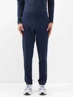 J.Lindeberg Active Argyle-print Recycled-fibre Golf Trousers