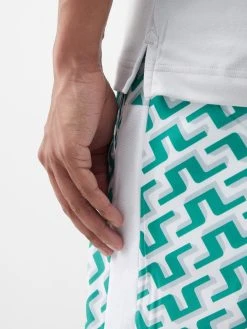 J.Lindeberg Lux Bridge Patterned-collar Polo Shirt -MONCLER Boutique 920 515