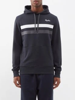 Rapha Brevet Striped Cotton-jersey Hoodie