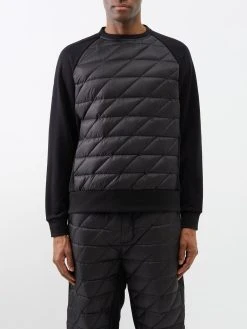 Holden Quilted Down Shell And Jersey Sweatshirt