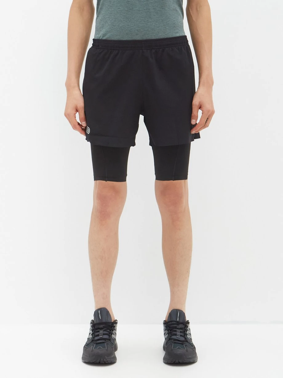 Pressio Ārahi Recycled-fibre Mesh And Jersey 4.5" Shorts 3 Pressio Ārahi Recycled-fibre Mesh And Jersey 4.5" Shorts