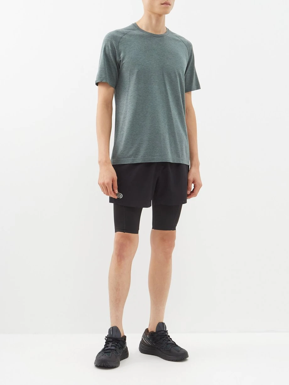 Pressio Ārahi Recycled-fibre Mesh And Jersey 4.5" Shorts 4 Pressio Ārahi Recycled-fibre Mesh And Jersey 4.5" Shorts – Image 2