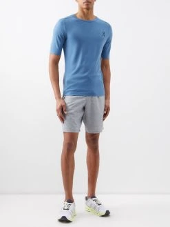 On Logo-print Merino-blend Jersey T-shirt -MONCLER Boutique 920 859