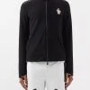 Moncler Grenoble Embroidered-logo Zipped Fleece Top -MONCLER Boutique 920 96