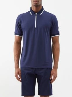 Bogner Cody Technical-jersey Zip Polo Shirt